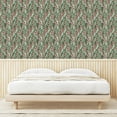 thumbnail image 3 of Ambesonne Jungle Leaves Peel & Stick Wallpaper for Home, Tropical Forest Leaf, 13"x72", Pastel Pink Mint Green, 3 of 5