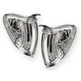 thumbnail image 2 of APA Replacement Chrome Bezel Corner Turn Signal Lamp for Tacoma 2001 2002 2003 2004 PAIR Passenger Right and Driver Left Side, 2 of 8