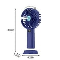 thumbnail image 3 of SPOORYYO Misting Fan Portable Fan with Mist, Hydrating Humidification Student Desktop Digital Display Silent Brushless Charging Cool Off Spray Cool Down Fan, 3 of 8
