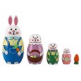 thumbnail image 1 of Muñecas Matryoshka de animales artesanías rusas de madera Matryoshka regalo de cumpleaños para niños, 1 of 9