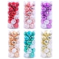 thumbnail image 6 of Pack of 24 Decorative Christmas Sphere Ornament Holiday Celebrations Christmas Sphere Sturdy Plastic Home Decoration, 6 of 9