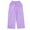 Purple, variant on WERYOUNG Girls Streetwear Cargo Pants Summer Fashion Stretch Elastic Empire Waist Straight Wide Leg Pants With Pockets Girls Soft School Pants,Pink,11-12 Years