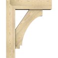 thumbnail image 3 of Ekena Millwork 8"W x 30"D x 38"H Imperial Block Rough Sawn Bracket w/ Offset Brace, Douglas Fir, 3 of 25
