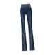thumbnail image 4 of Pantalones de mezclilla para mujer Sunnimix elásticos acampanados de longitud completa Azul oscuro 31, 4 of 8