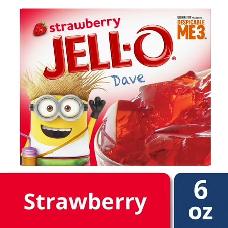 Jello Gelatin Molds - (3 Pack) Jell-O Strawberry Gelatin Dessert, 6 oz Box