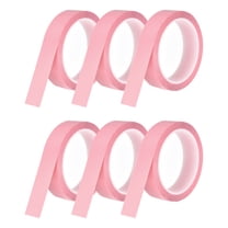 Uxcell 6 Rolls Whiteboard Tape Graphic Chart Tape 25mm 54.7 Yard Art Tape Thin Self-Adhesive Pinstripe Tape Masking Tape, Pink