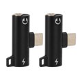 thumbnail image 2 of 2Pcs USB C To 3.5mm Headphone Jack Adapter, Portable 2 In 1 USB Type C To 3.5mm Audio With PD Charging Adapter For Some Type C Phones, Tablet, 2 of 8