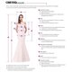 thumbnail image 4 of Vestidos grises para madre de la novia, mangas 2023, encaje con cuentas, Vestido corto para fiesta de boda, 3/4, 4 of 5