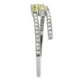 thumbnail image 4 of Luxe Jewelry Designs Women's Stainless Steel Ring with Yellow Topaz Cubic Zirconia - Size 8 (Pack of, 4 of 4