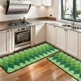 thumbnail image 3 of Kitchen Rugs Sets Of 2,Green Argyle Pattern Anti Fatigue Kitchen Mat Rugs Non Slip Washable,Decorative Kitchen Floor Mats for Kitchen,Sink,Laundry,17"x47"+17"x47", 3 of 5