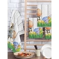 thumbnail image 2 of Easter Bunny Kitchen Dish Towels for Drying Dishes Set of 2, Colorful Eggs Spring Grass Flowers Grey Wooden Waffle Weave Microfiber Hand Tea Bathroom Towels Quick Dry & Absorbent Towel 15.7x23.6, 2 of 7