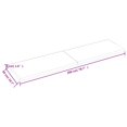 thumbnail image 2 of vidaXL Wall Shelf Light Brown 200x50x(2-4) cm Treated Solid Wood Oak, 2 of 7