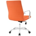 thumbnail image 3 of Modway Finesse Mid Back Office Chair in Orange, 3 of 4