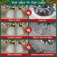 thumbnail image 5 of 28" Christmas Tree Collar, Metal Tree Collar Decoration for Real & Artificial Trees, Silver, 5 of 8