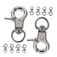thumbnail image 4 of TABLZONE 10Pcs Swivel Snap Hooks Zinc Alloy for Bag Designers Modern Style Silver, 4 of 8