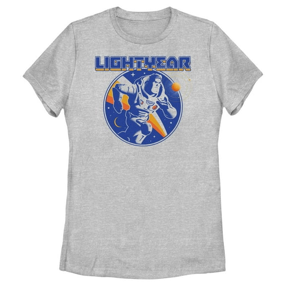 Women's Lightyear Retro Logo Graphic Tee Athletic Heather Medium