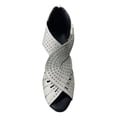 thumbnail image 4 of TrendOFT Women's Sandals Casual Toe Strap Rhinestone Back Zip Roman Summer Womens Flat Sandals White 40, 4 of 4