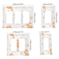thumbnail image 2 of Yayeee Rocker Switch Wall Plate 1-Gang 4.6"x2.9" Home Decorative Outlet Cover, White Seahorse, 2 of 6