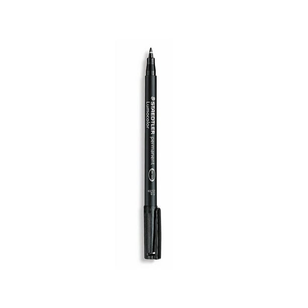 Rotuladores permanentes STAEDTLER Lumocolor Fine Point Black, paquete de 10