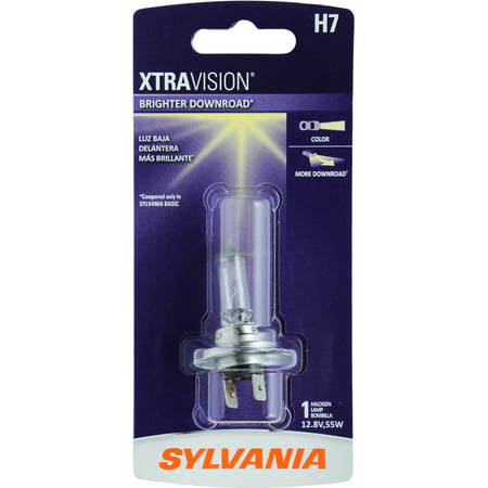 SYLVANIA H7 XtraVision Halogen Headlight Bulb, Pack of (Best H7 Halogen Bulb)