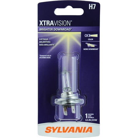 H7 Bulb - SYLVANIA H7 XtraVision Halogen Headlight Bulb, Pack of 1