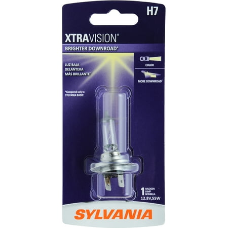 SYLVANIA H7 XtraVision Halogen Headlight Bulb, Pack of (Best H7 Bulb 2019)