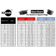 thumbnail image 5 of Ezends Tapón De Plástico Redondo De Grado Premium De 3/4 Pulgadas/Calibre 14-20/Paquete De 10/Tapas De Plástico Negro/Insertos Deslizantes Duraderos Para Patas De Silla/Protectores De Pies De Muebles/, 5 of 5