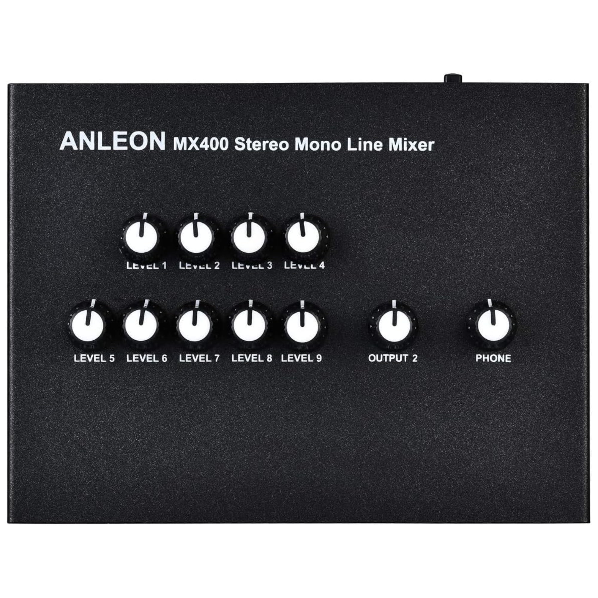 ANLEON MX400 Low-Noise 4-Channel Mono Line Mixer for guitars bass keyboards mix and 5-Channel Stereo Mixer