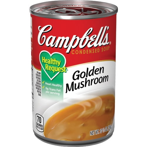 Campbell's Condensed Healthy Request Golden Mushroom Soup, 10.5 oz. Can