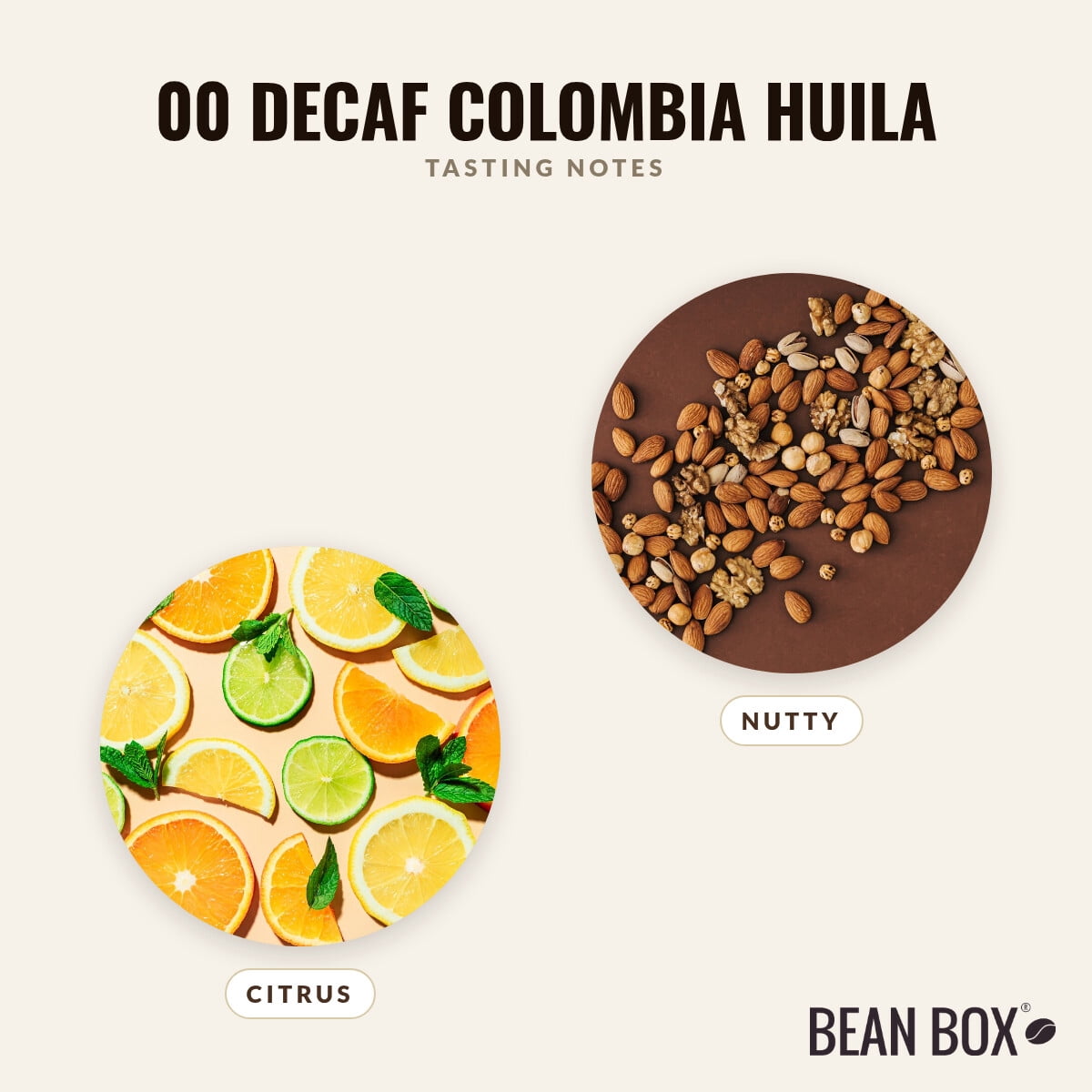 00 Decaf Colombia Huila - Roasted by Coffee Manufactory - Whole Bean Coffee - 12oz Bag