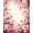 Pink, Pattern 2, variant on Flatwoven High Traffic Area Rug, Whimsical Rosette and Bow Fusion with Layered Leaf Textures Spiral Accents, Non Slip, Stain Resistant, Washable Area Rugs for Living Room, Bedroom(Rose, 2X3)