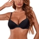 thumbnail image 1 of Gibobby Sujetador push-up de moda con correa ajustable y anillo de para mujer Brasier mujer busto(Negro,X-CH), 1 of 5