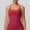 Red, variant on Women's Cross Back Sports Tank Top Fitted Sleeveless Scoop Neck Workout Camisole with Built-in Bra for Gym Yoga Running