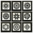 thumbnail image 2 of Inteprter Plantillas de Mandala para pintar, plantillas para álbum de recortes, suministros de decoración para colorear, herramienta de piedra, Artesanía, 2 of 6