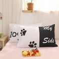 thumbnail image 4 of Move Over Couple Pillowcases King White Black Pillow Cover Letters Patter Microfiber Pillow Case 2 Pack, 4 of 7