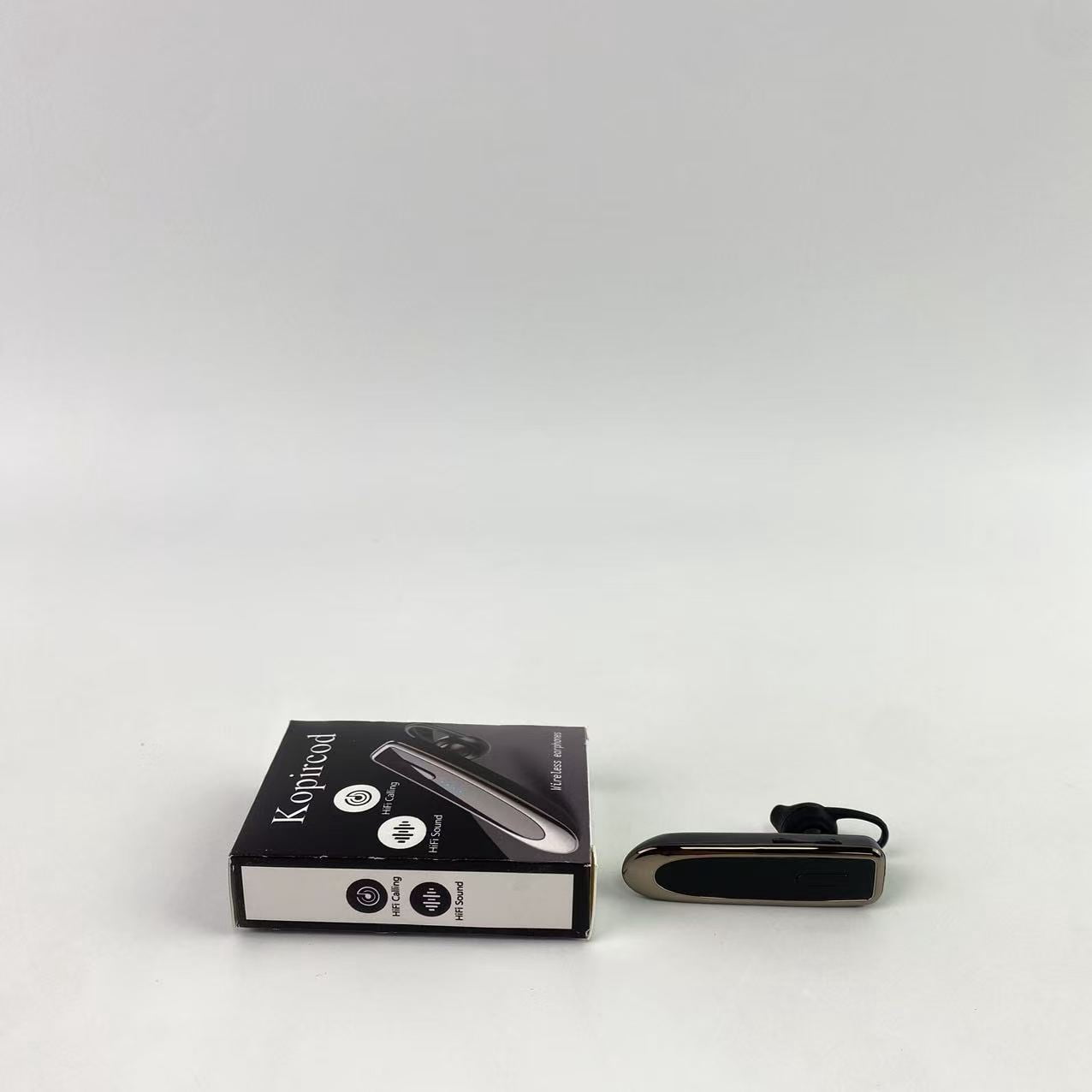Kopircod Wireless earphones,Bluetooth Earpiece V5.0 Wireless Handsfree Headset with Microphone 24 Hrs Driving Headset 60 Days Standby Time for Phone Laptop Trucker Driver (Black)