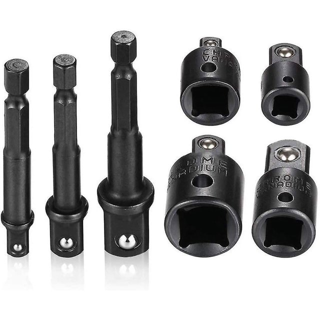 Adaptador de casquillo hexagonal, llave de tubo de 1/4", 1/2", 3/8", 4 piezas de 1/4 a 3/8-3/8 a 1/4 pulgadas - 3/8 a 1/2- 1/2 a 3/8