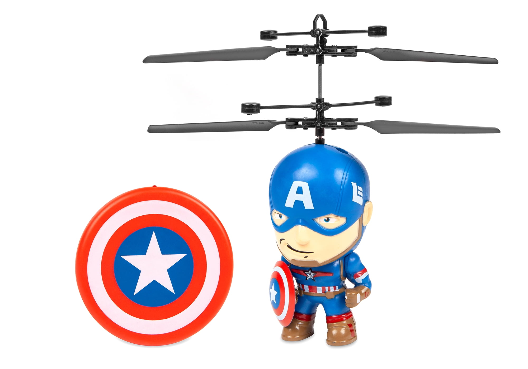 World Tech Marvel 3.5" Captain America Flying Figure IR Helicopter
