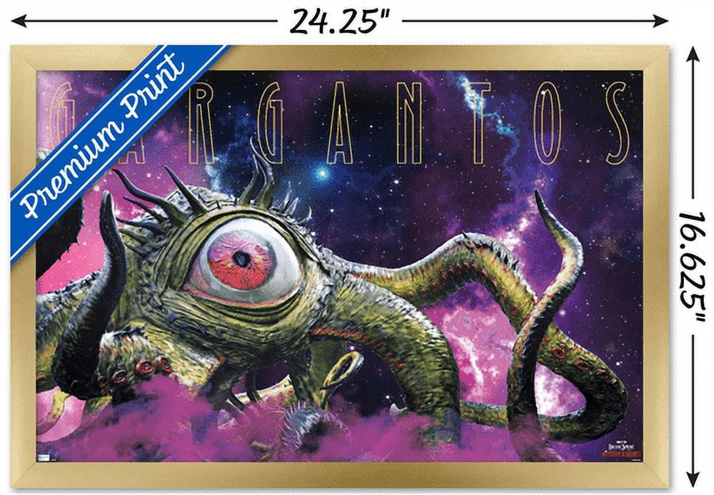 Marvel Doctor Strange in the Multiverse of Madness - Gargantos Wall Poster, 14.725" x 22.375", Framed