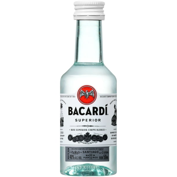 Bacardi Superior White Rum, 50 mL - Walmart.com - Walmart.com