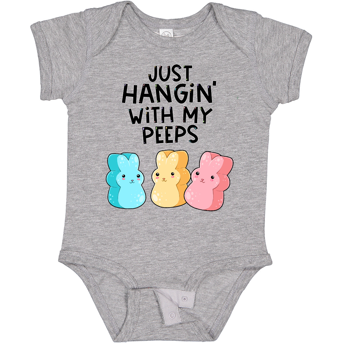 Inktastic Easter Just Hangin' with My Peeps Boys or Girls Baby Bodysuit