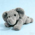 thumbnail image 2 of Soft Elephant Stuffed Animal Doll 9.1in Cuddly Gray Elephant Plush Toys Soothing Sleep Companion, 2 of 5
