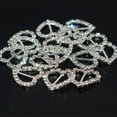 thumbnail image 1 of 16er Conjunto Srass Banda Hebillas Deslizante Cinturón Hebilla Hebilla Deslizante Rhinestone Banda Boda Tarjeta Invitación Favor Yotijar Hebilla de la cinta, 1 of 9