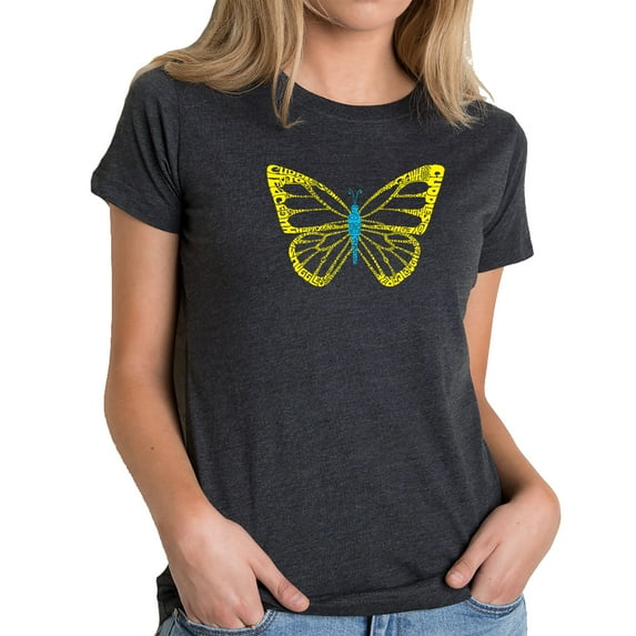 Women's Premium Blend Word Art T-shirt - Butterfly