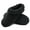 Black, variant on DL Mens Warm Moccasin House Slippers Memory Foam, Winter Cozy Wool-Like Men's Suede Bedroom Indoor Slippers Non-Slip