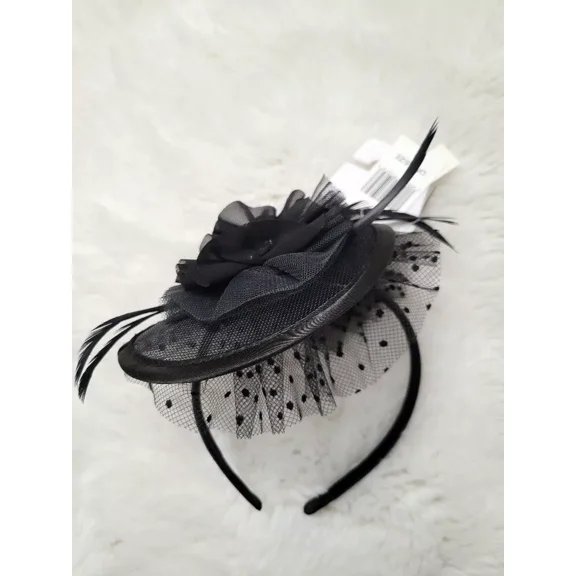 Disney Parks Haunted Mansion Black Lace Ruffles Headband