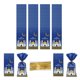 thumbnail image 3 of 100 piezas de decoración para bolsas de regalo, multiusos, duraderas, para festivales y como impermeables. Azul, 3 of 9