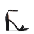 thumbnail image 2 of Sandalias de Tacón Alto Chunky para Mujer DREAM PAIRS en Ante Negro Talla 11, 2 of 8