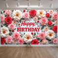 thumbnail image 6 of Colorful Floral Banner Butterfly Decoration Spring Theme for Birthday Party Kids Celebration Event, 6 of 9