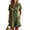 Army Green, variant on Women Casual Button Down Romper Short Sleeve V Neck Collared Loose Fit Summer Short Jumpsuit with Pockets